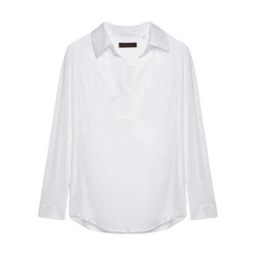 Klassieke Polo Shirt Elena Mirò , White , Dames