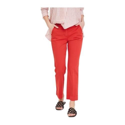 Stijlvolle Broek Via Masini 80 , Red , Dames