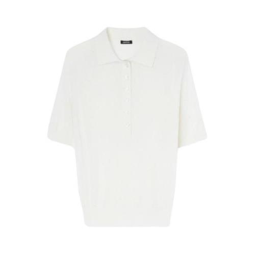 Klassieke Polo Shirt Aspesi , White , Dames