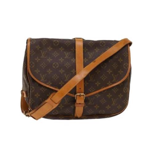 Pre-owned Canvas louis-vuitton-bags Louis Vuitton Vintage , Brown , Da...