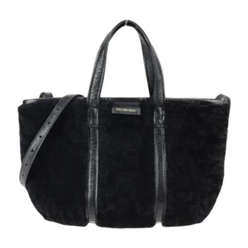 Pre-owned Wool handbags Balenciaga Vintage , Black , Dames