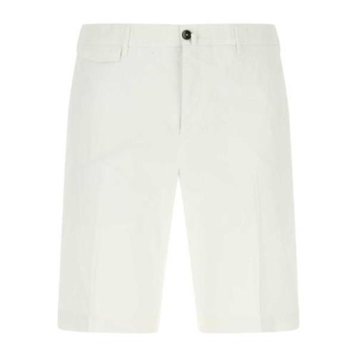 Stretch katoenen Bermuda shorts PT Torino , White , Heren