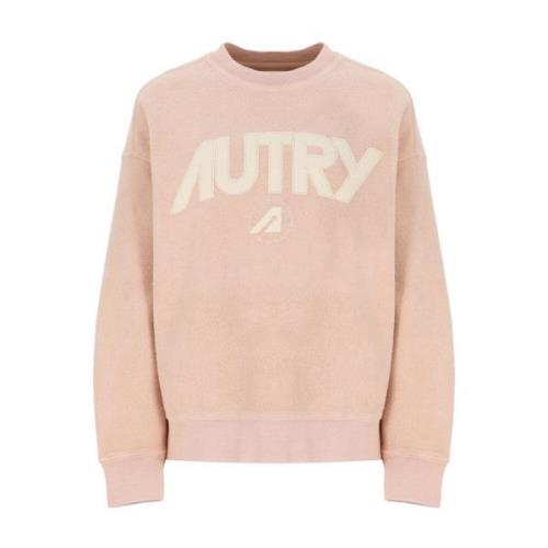 Roze Crew Neck Sweatshirt voor Vrouwen Autry , Pink , Dames