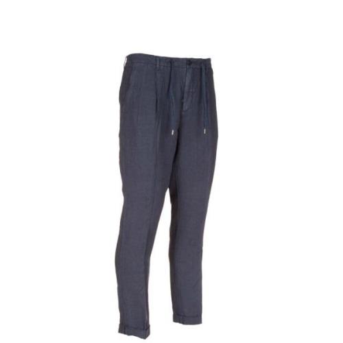 Slim-fit Trousers 40Weft , Blue , Heren