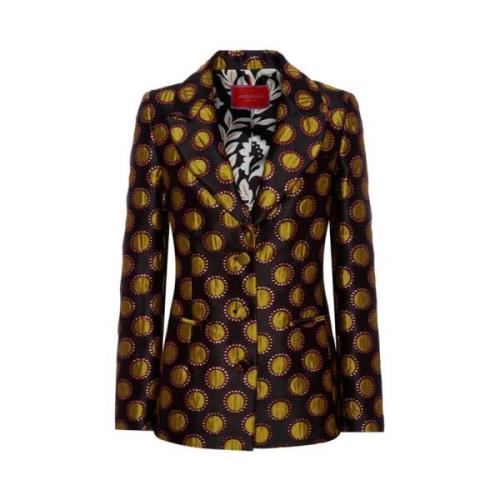 Ruby Brocade Blazer La DoubleJ , Black , Dames