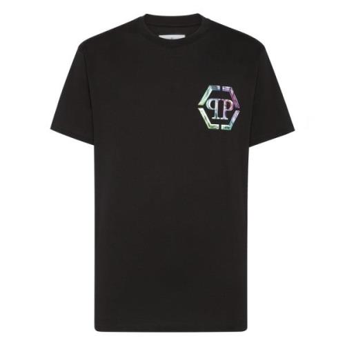 Stijlvolle T-Shirt voor Heren Philipp Plein , Black , Heren