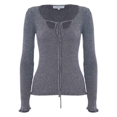 Long sleeve sweater with bow Kocca , Gray , Dames