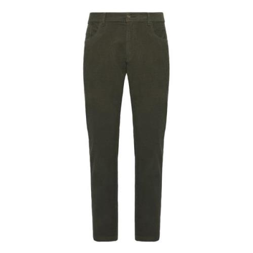 Stretch Corduroy 5 Zakken Boggi Milano , Green , Heren