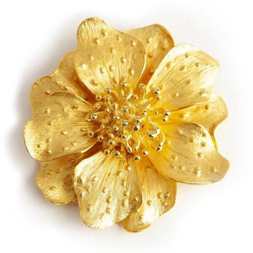 Pre-owned open flower brooch Kenneth Jay Lane Pre-owned , Orange , Dam...