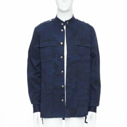 Pre-owned Cotton tops Balmain Pre-owned , Blue , Dames