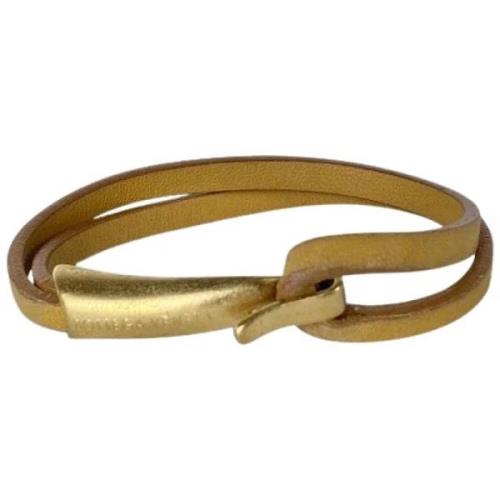 Vintage Geelgouden Armbanden Bottega Veneta Vintage , Yellow , Dames