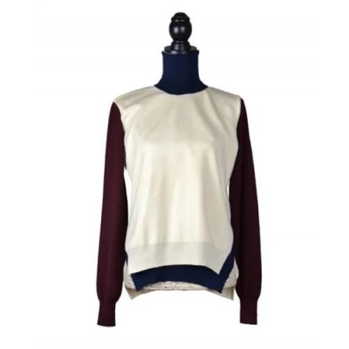 Pratilled fabric tops Celine Vintage , White , Dames