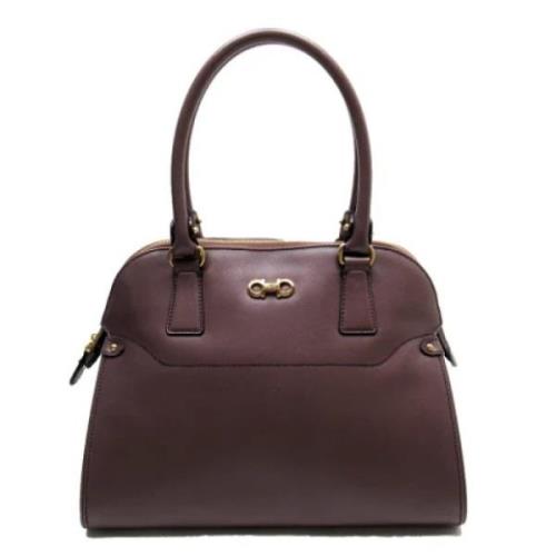 Voldoende lederen handtassen Salvatore Ferragamo Pre-owned , Purple , ...