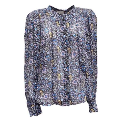 Noeline Blouse met Bloemenprint en Knoopsluiting Isabel Marant Étoile ...