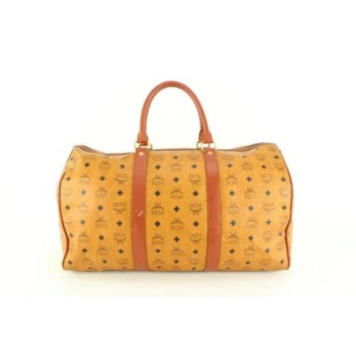 Handtassen voor het eigendom van canvas MCM Pre-owned , Brown , Dames