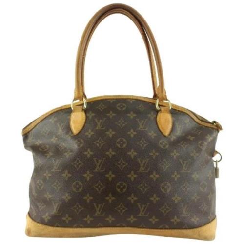 Vintage Boodschappentas Louis Vuitton Vintage , Brown , Dames