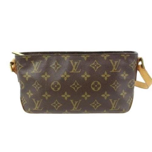 Tweedehands Canvas LV Tassen Louis Vuitton Vintage , Brown , Dames