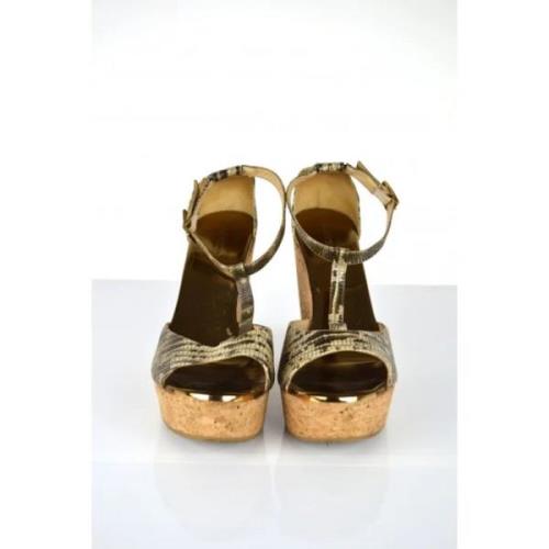 Pre-owned Sandalen Jimmy Choo Pre-owned , Brown , Dames