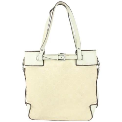 Vintage Winkeltas Gucci Vintage , Beige , Dames