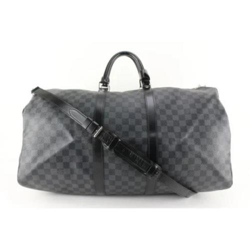 Tweedehands weekendtas Louis Vuitton Vintage , Black , Dames