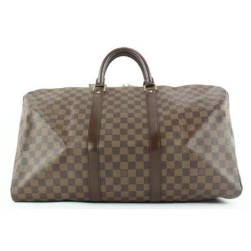 LV Tassen van Gecoat Canvas Louis Vuitton Vintage , Brown , Dames