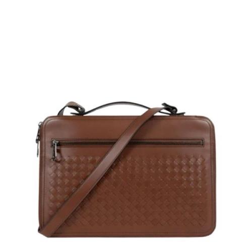 Pre-owned Leather briefcases Bottega Veneta Vintage , Brown , Heren