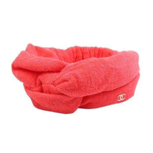 Pre-owned Silk hair-accessories Chanel Vintage , Red , Dames