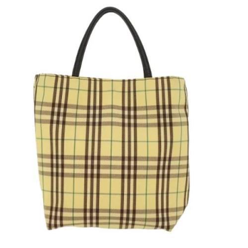Pre-owned Fabric shoulder-bags Burberry Vintage , Yellow , Dames