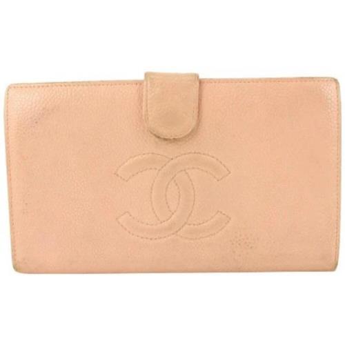 Tweedehands leren portemonnees in redelijke staat Chanel Vintage , Bei...