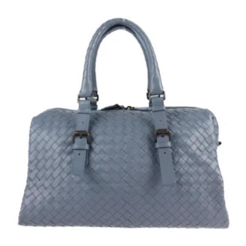 Pre-owned Leather handbags Bottega Veneta Vintage , Blue , Dames