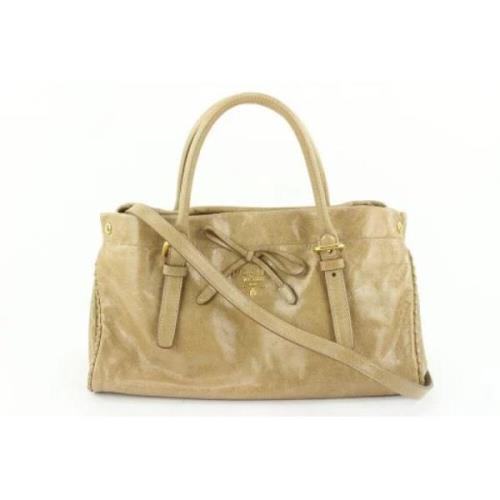 Tweedehands handtas Prada Vintage , Beige , Dames