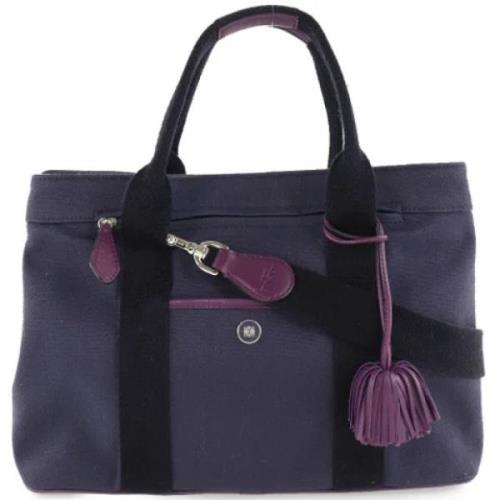 Pre-owned Canvas shoulder-bags Loewe Pre-owned , Purple , Dames