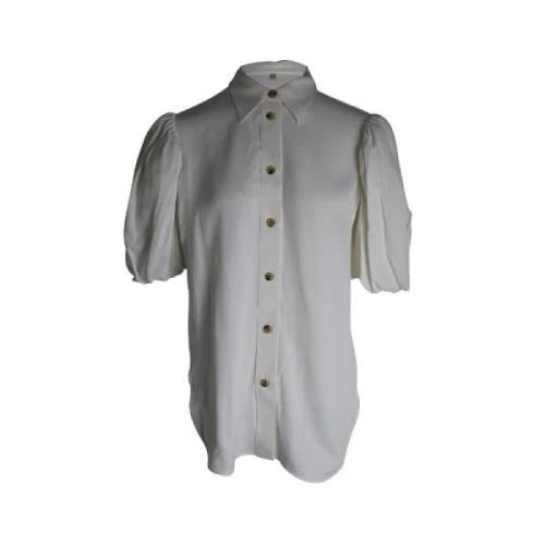 Witte Pofmouw Shirt Khaite , White , Dames