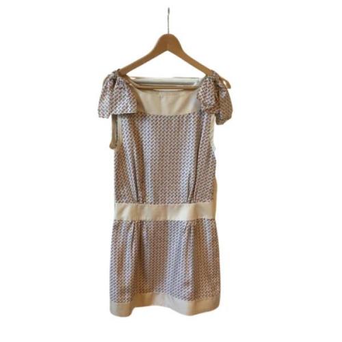 Pre-owned Silk dresses Marc Jacobs Pre-owned , Beige , Dames