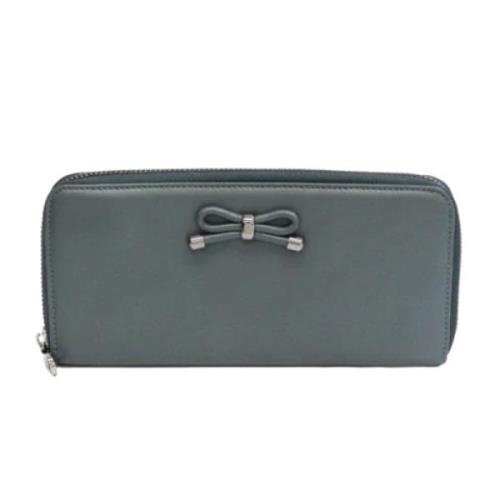 Pre-owned Leather wallets Loewe Pre-owned , Gray , Dames