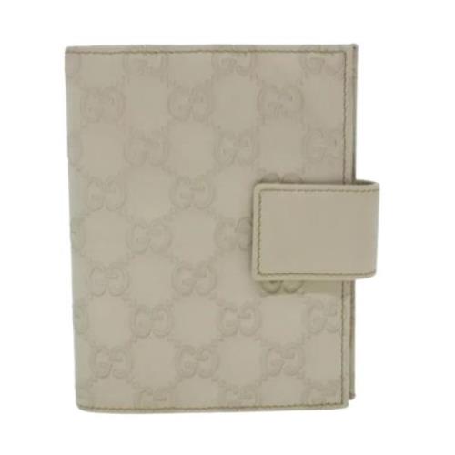 Pre-owned Canvas wallets Gucci Vintage , White , Dames