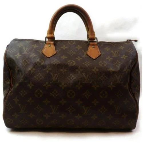 Vintage Monogram Speedy 35 Handtas Louis Vuitton Vintage , Brown , Dam...