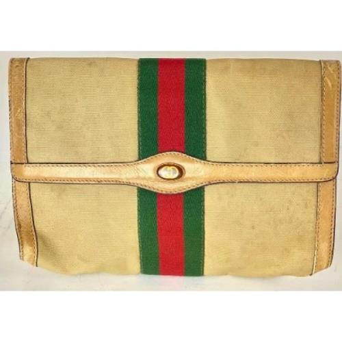 Tweedehands Canvas Tassen - Redelijke staat Gucci Vintage , Beige , Da...