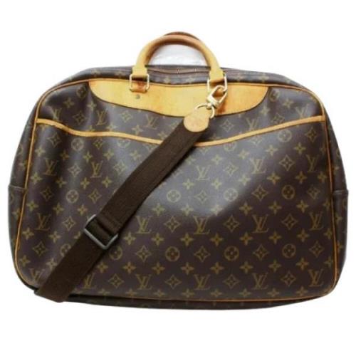 Vintage Bruine Monogram Handtas Louis Vuitton Vintage , Brown , Dames