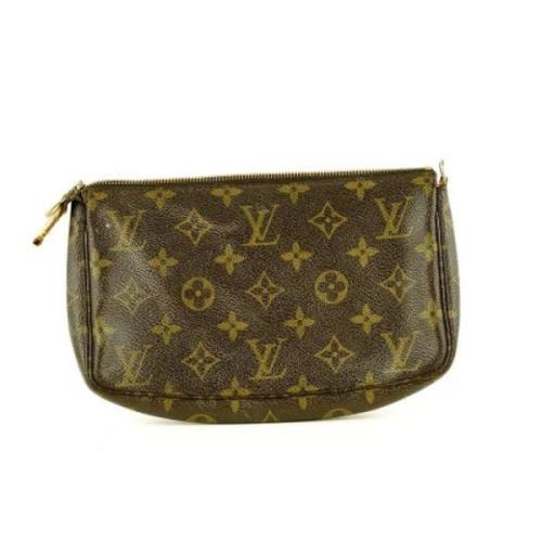 Tweedehands koppeling Louis Vuitton Vintage , Brown , Dames