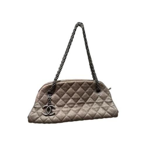 Pre-owned Leather chanel-bags Chanel Vintage , Brown , Dames