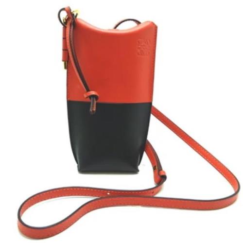 Pre-owned Leather shoulder-bags Loewe Pre-owned , Black , Unisex