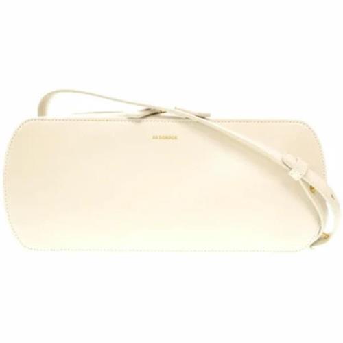 Pre-owned Leather shoulder-bags Jil Sander Pre-owned , White , Dames