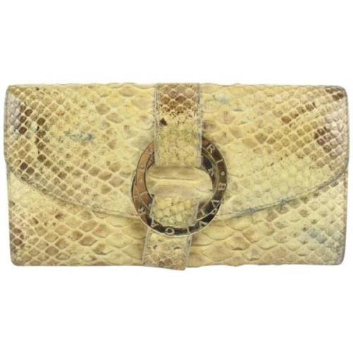 Voldoende lederen portefeuilles Bvlgari Vintage , Beige , Dames