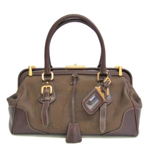 Pre-owned Leather prada-bags Prada Vintage , Brown , Dames