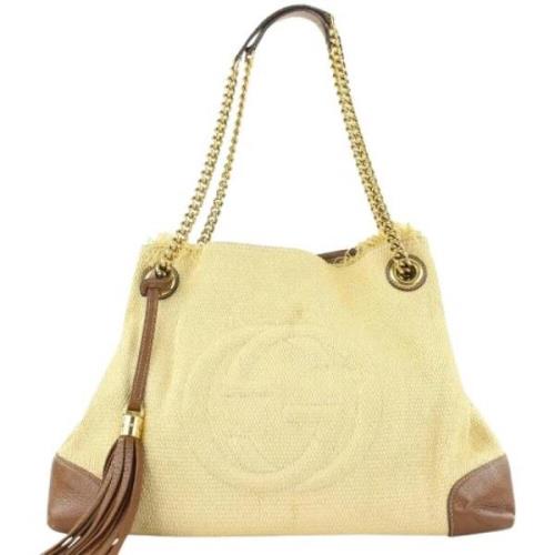 Tweedehands Schoudertas Gucci Vintage , Beige , Dames