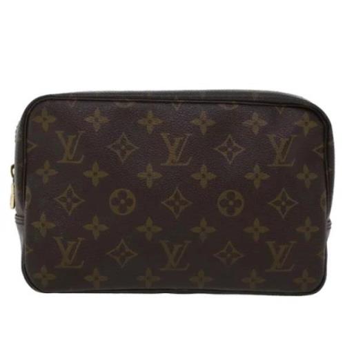 Pre-owned Canvas clutches Louis Vuitton Vintage , Brown , Dames