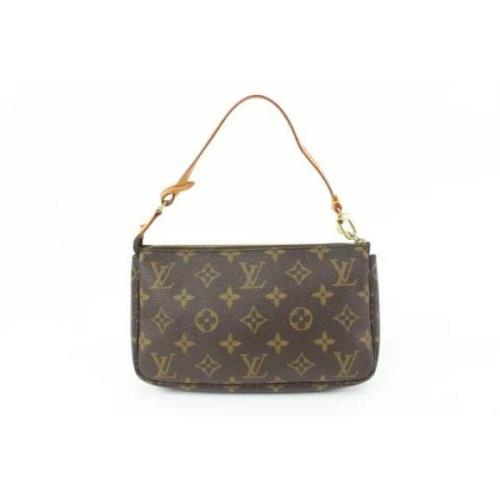 Tweedehands Monogram Pouch Tas Louis Vuitton Vintage , Brown , Dames