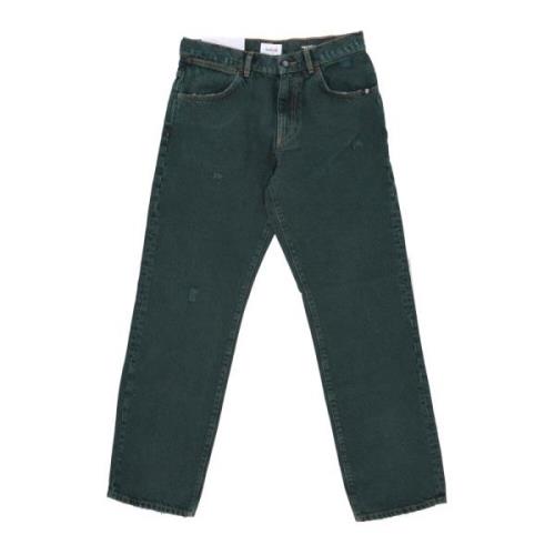 Straight Jeans Amish , Green , Heren
