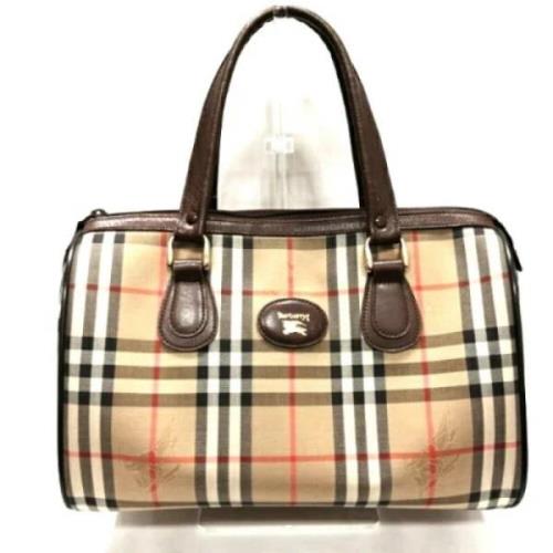Pre-owned Canvas handbags Burberry Vintage , Brown , Dames